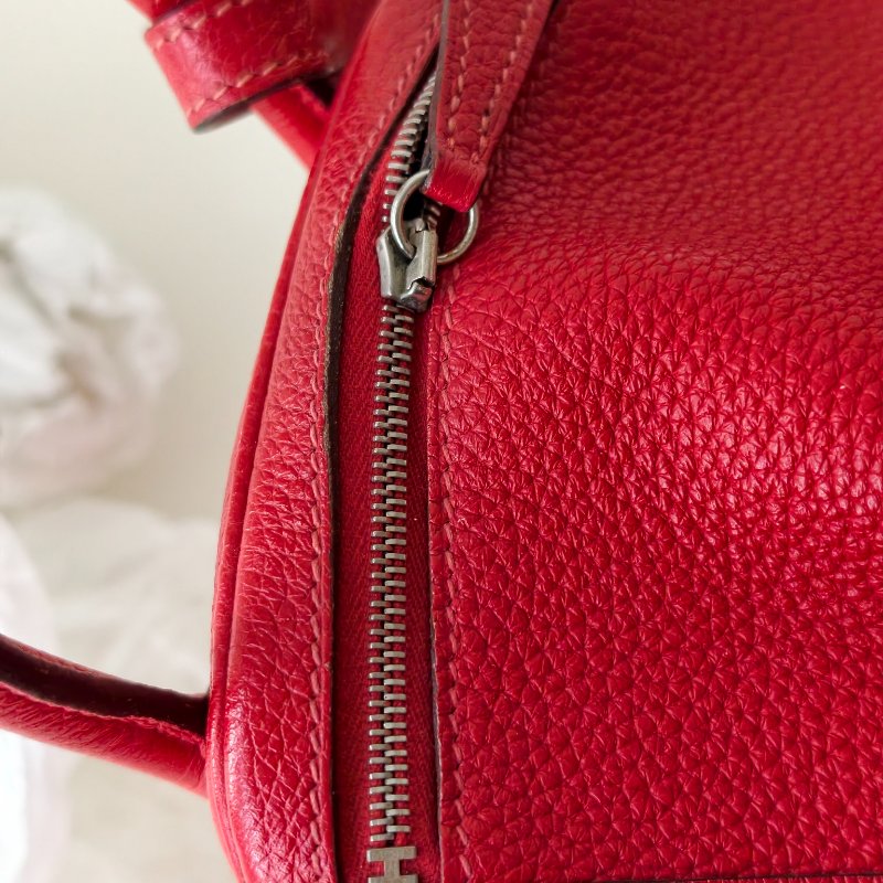 hermes 愛馬仕 lindy 26 國旗紅 框Q 尺寸:26×19×14cm 年份:2013年 97新-18