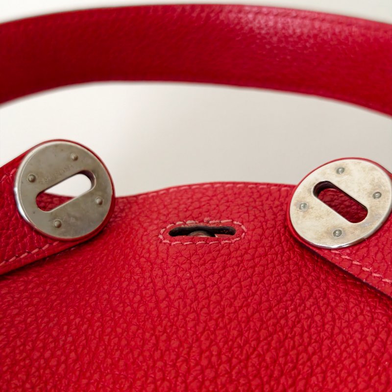 hermes 愛馬仕 lindy 26 國旗紅 框Q 尺寸:26×19×14cm 年份:2013年 97新-21