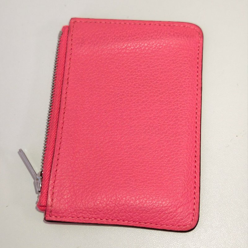 愛馬仕/Hermes 康康 Slim雙色錢包酒紅色牛皮B刻長12.4x寬10.2x厚3厘米 2023年 98新-21