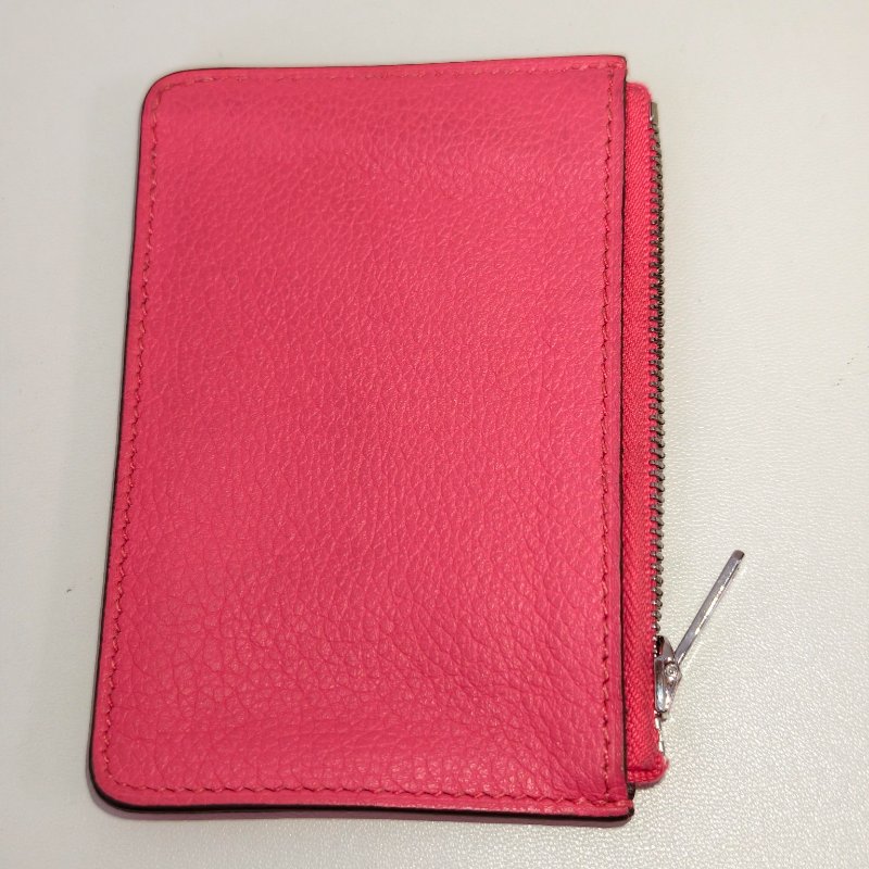 愛馬仕/Hermes 康康 Slim雙色錢包酒紅色牛皮B刻長12.4x寬10.2x厚3厘米 2023年 98新-22