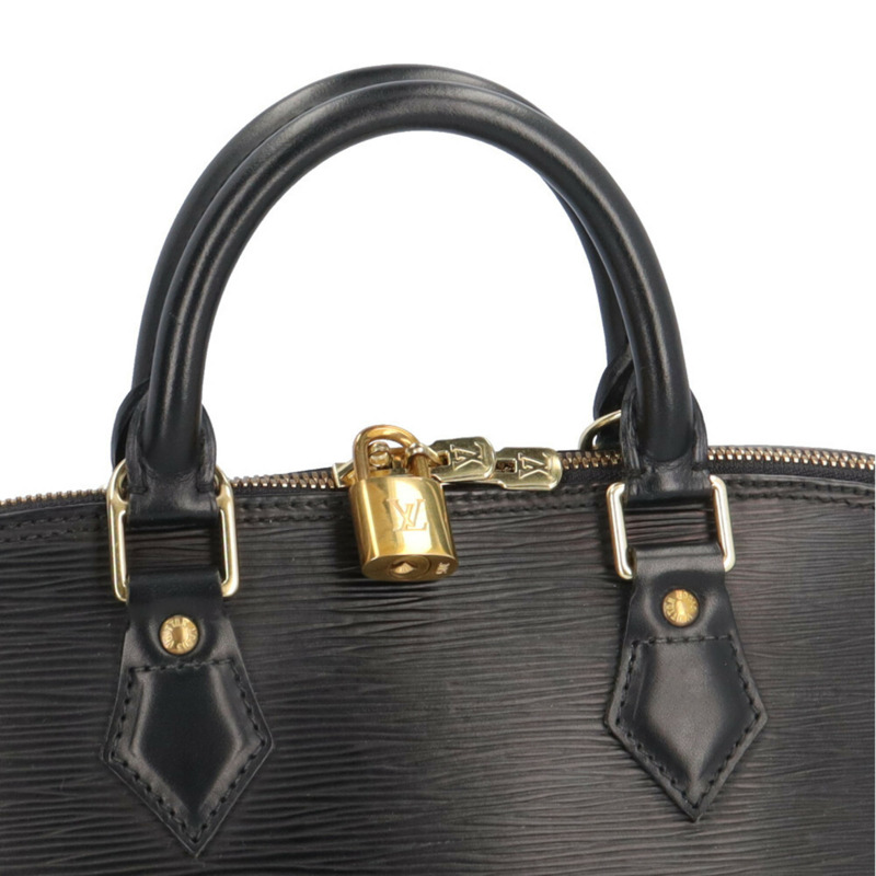 二手路易威登 Alma Epi 手提包，皮革 M52142，黑色，女士-9