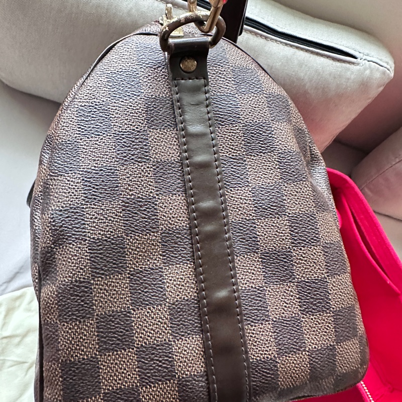 【LV 經典不敗】Speedy 30 棋盤格｜三段背帶隨心換，超大容量通勤神包-11