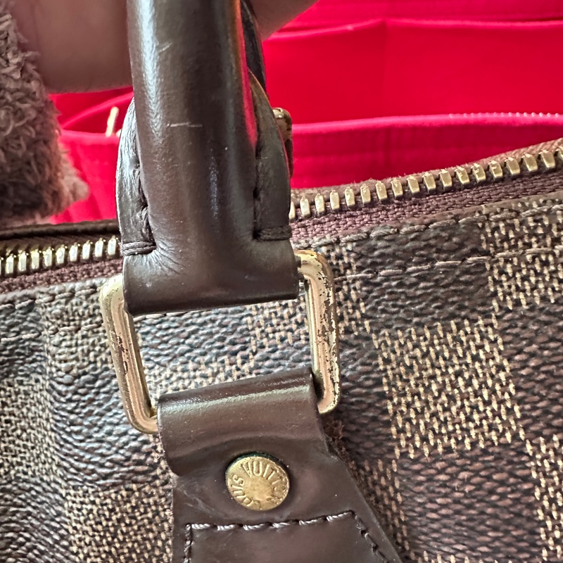 【LV 經典不敗】Speedy 30 棋盤格｜三段背帶隨心換，超大容量通勤神包-17