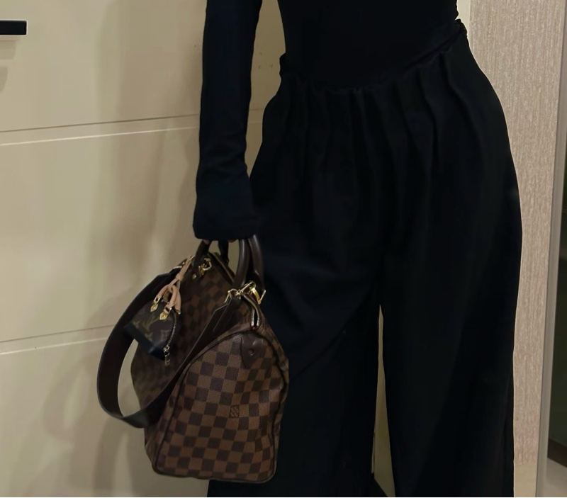 【LV 經典不敗】Speedy 30 棋盤格｜三段背帶隨心換，超大容量通勤神包-2