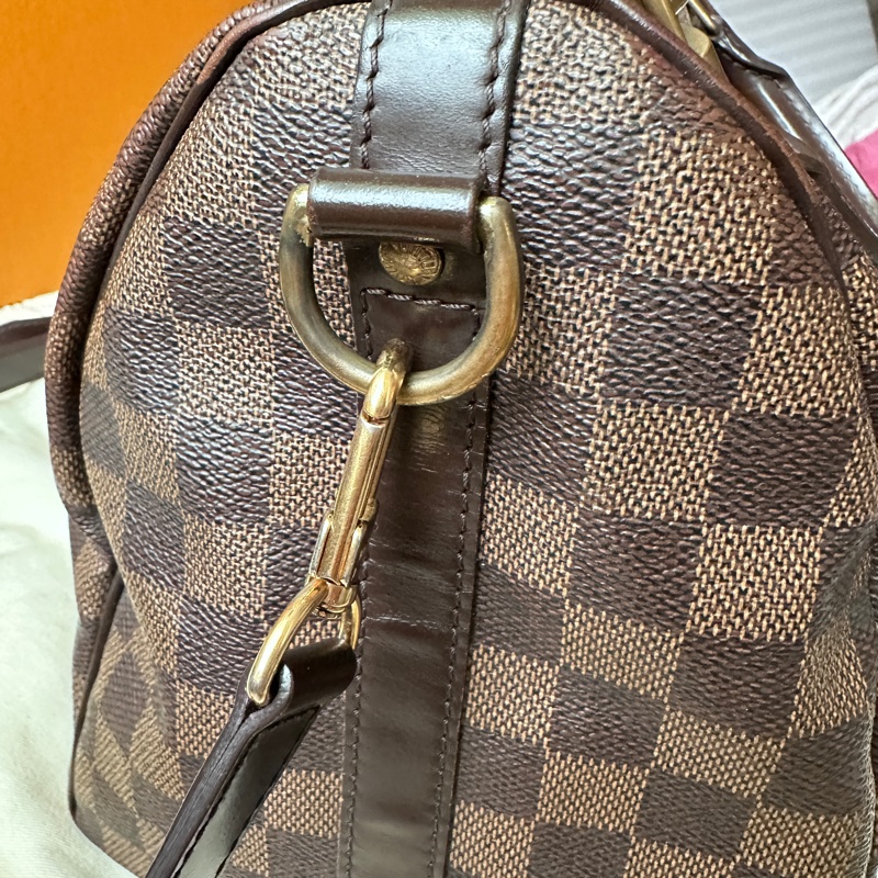 【LV 經典不敗】Speedy 30 棋盤格｜三段背帶隨心換，超大容量通勤神包-7