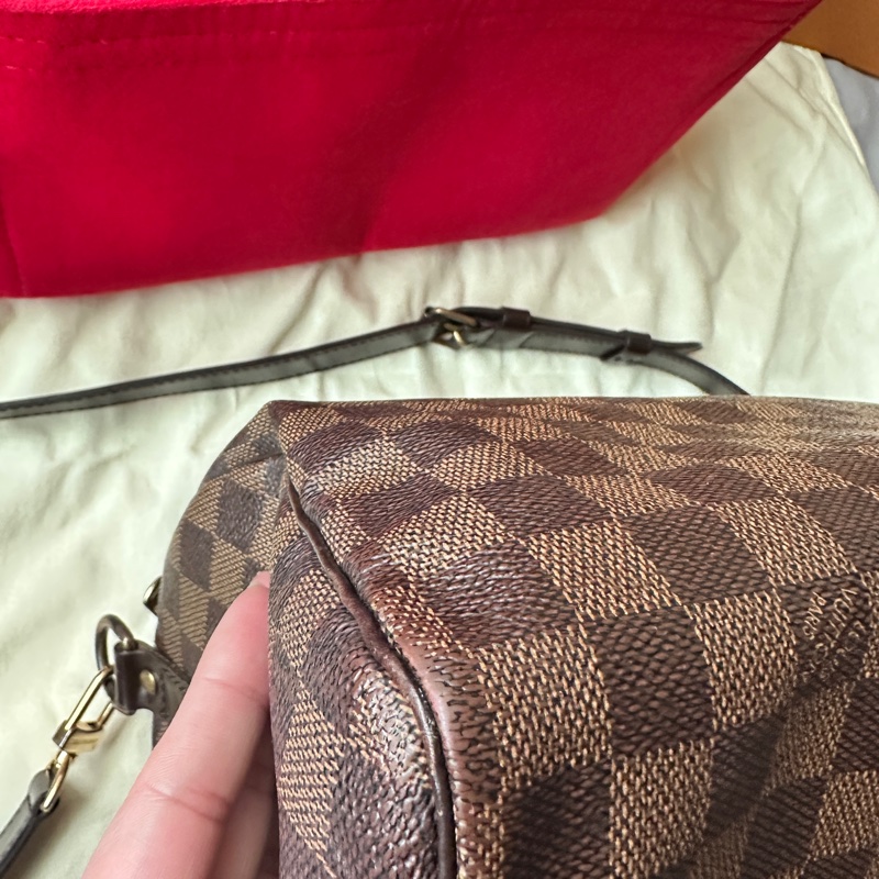 【LV 經典不敗】Speedy 30 棋盤格｜三段背帶隨心換，超大容量通勤神包-25