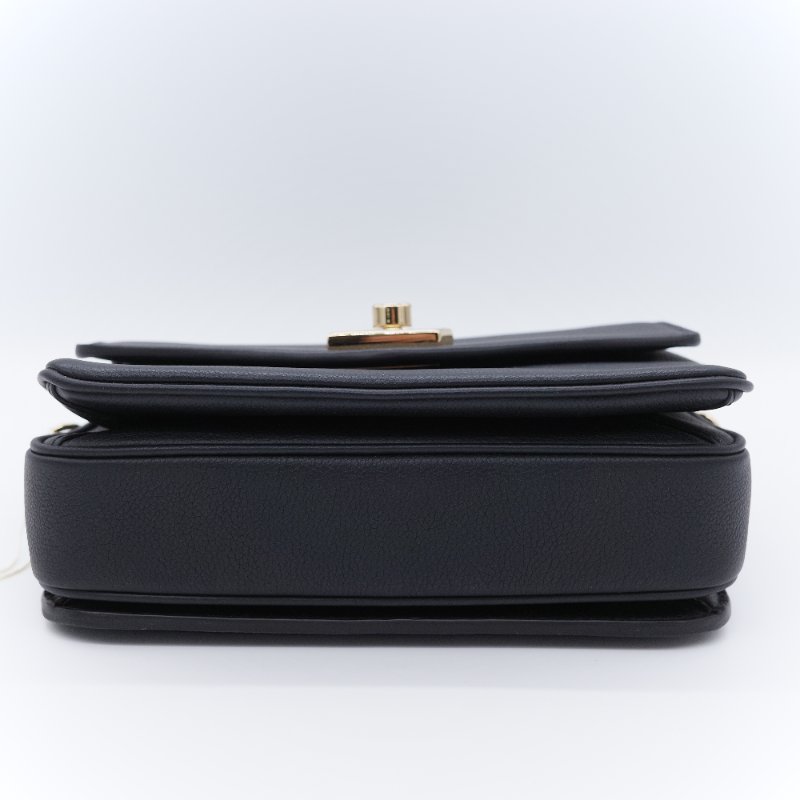 Louis Vuitton 路易威登 Oxford Lockme 經典黑色 粒面小牛皮 手提包 斜背包-7