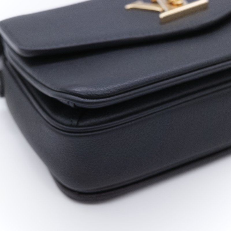 Louis Vuitton 路易威登 Oxford Lockme 經典黑色 粒面小牛皮 手提包 斜背包-8
