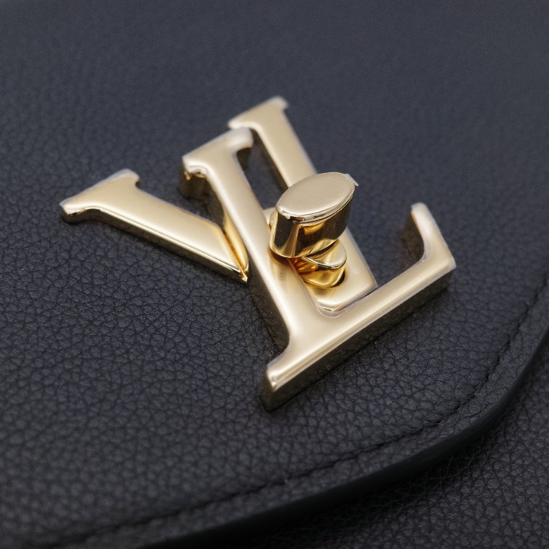 Louis Vuitton 路易威登 Oxford Lockme 經典黑色 粒面小牛皮 手提包 斜背包-9
