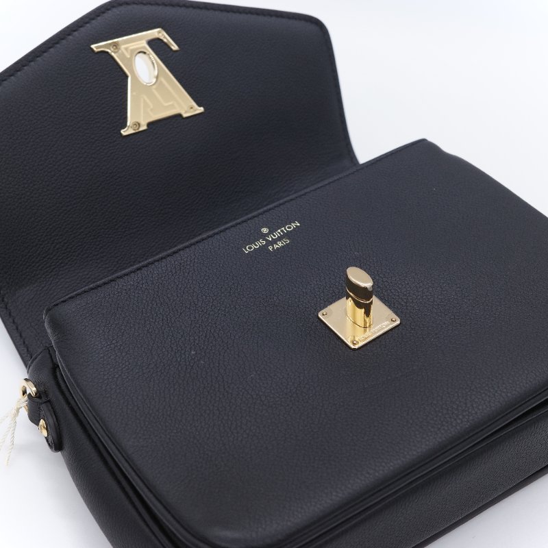 Louis Vuitton 路易威登 Oxford Lockme 經典黑色 粒面小牛皮 手提包 斜背包-12