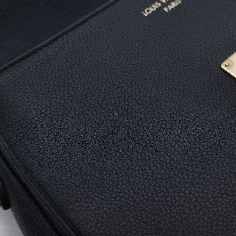 Louis Vuitton 路易威登 Oxford Lockme 經典黑色 粒面小牛皮 手提包 斜背包-13