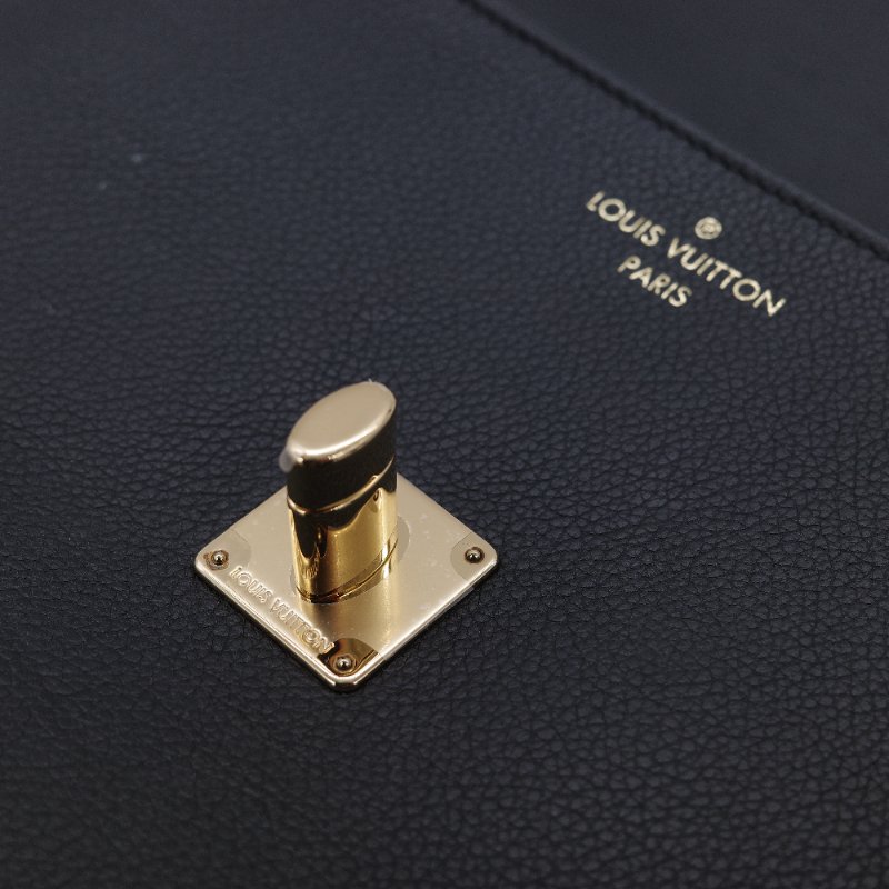 Louis Vuitton 路易威登 Oxford Lockme 經典黑色 粒面小牛皮 手提包 斜背包-14