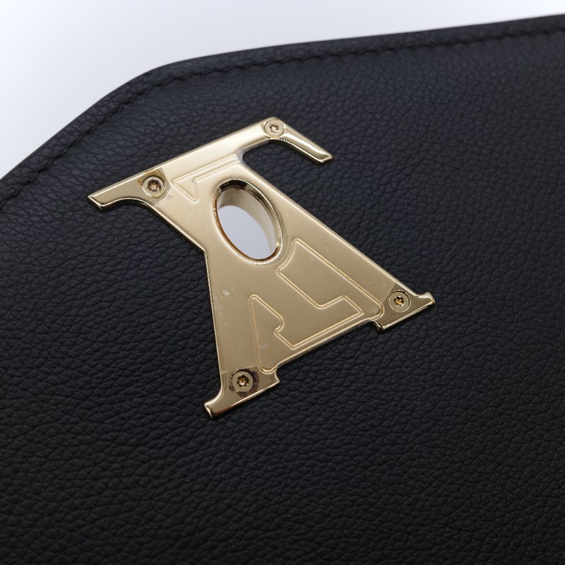 Louis Vuitton 路易威登 Oxford Lockme 經典黑色 粒面小牛皮 手提包 斜背包-15