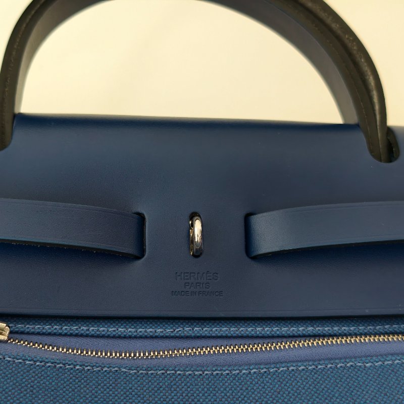 愛馬仕/Hermes herbag 31藍色 C刻 尺寸:31*25*10cm 年份:2018年 98新-25