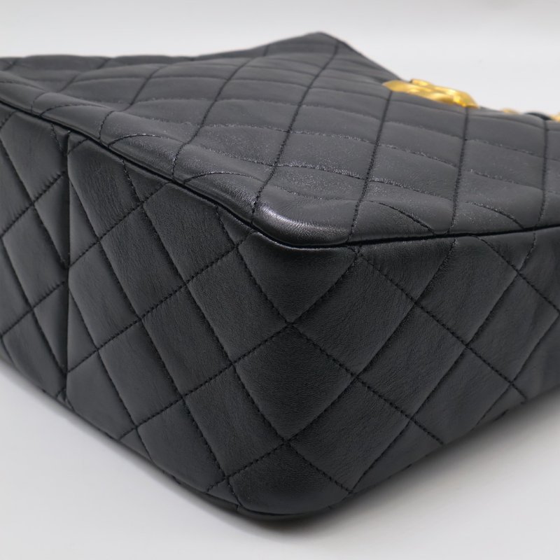 CHANEL 24S嬉皮單肩Hobo - 黑金-16