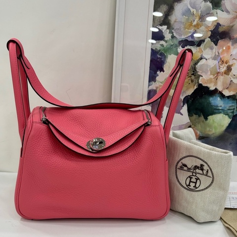 Hermes 愛馬仕 lindy26 銀扣 8w唇膏粉 Y刻