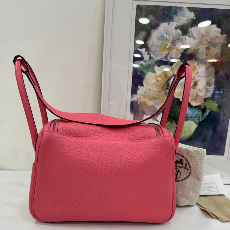 Hermes 愛馬仕 lindy26 銀扣 8w唇膏粉 Y刻-1