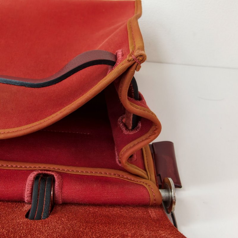 愛馬仕/Hermes herbag 31 9J火焰橙色 T刻 帆布 31*25*10cm 2015年 97新-9