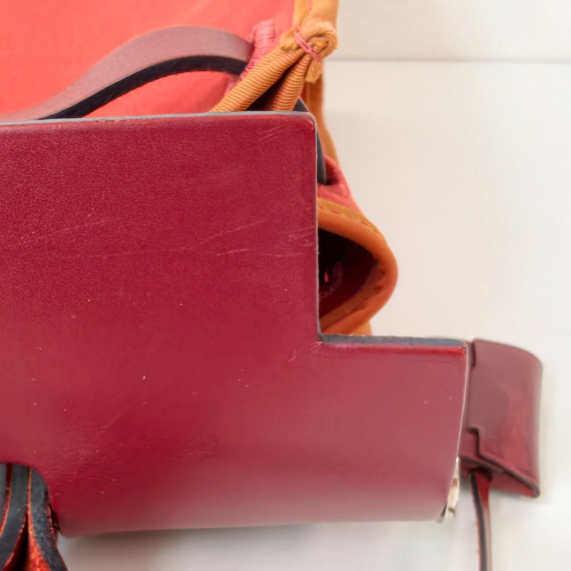 愛馬仕/Hermes herbag 31 9J火焰橙色 T刻 帆布 31*25*10cm 2015年 97新-12