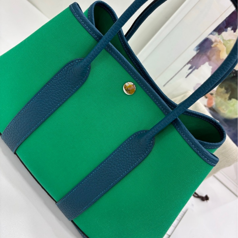 Hermes 愛馬仕garden party花園30 薄荷綠拼伊茲密爾藍 B刻 有購證-7