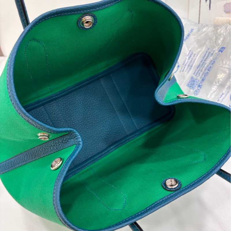 Hermes 愛馬仕garden party花園30 薄荷綠拼伊茲密爾藍 B刻 有購證-8