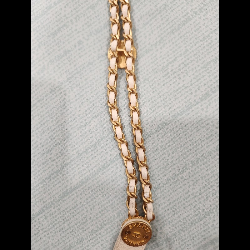 22C Chanel 白雪公主金幣 Mini Flap｜白色荔枝皮 金扣-20