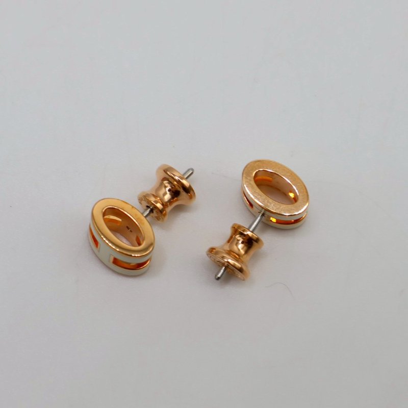 HERMES Mini pop H耳環 - 白玫瑰金-7