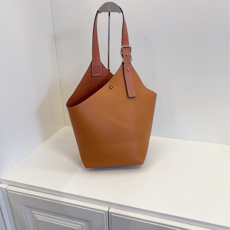 【98新🆕】Loewe  bubble氣球包 焦糖色水桶 單肩包-0
