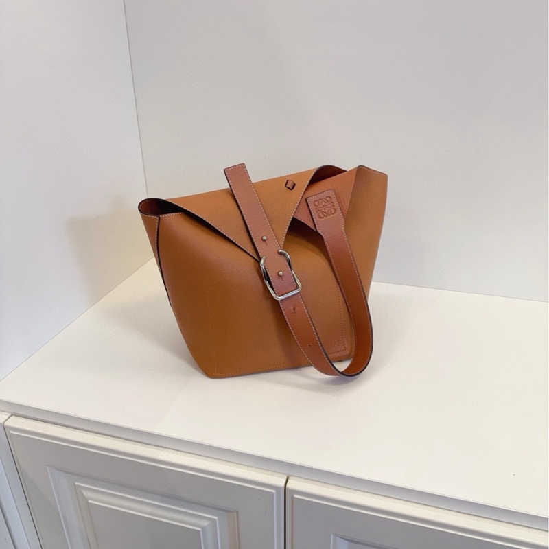 【98新🆕】Loewe  bubble氣球包 焦糖色水桶 單肩包-1