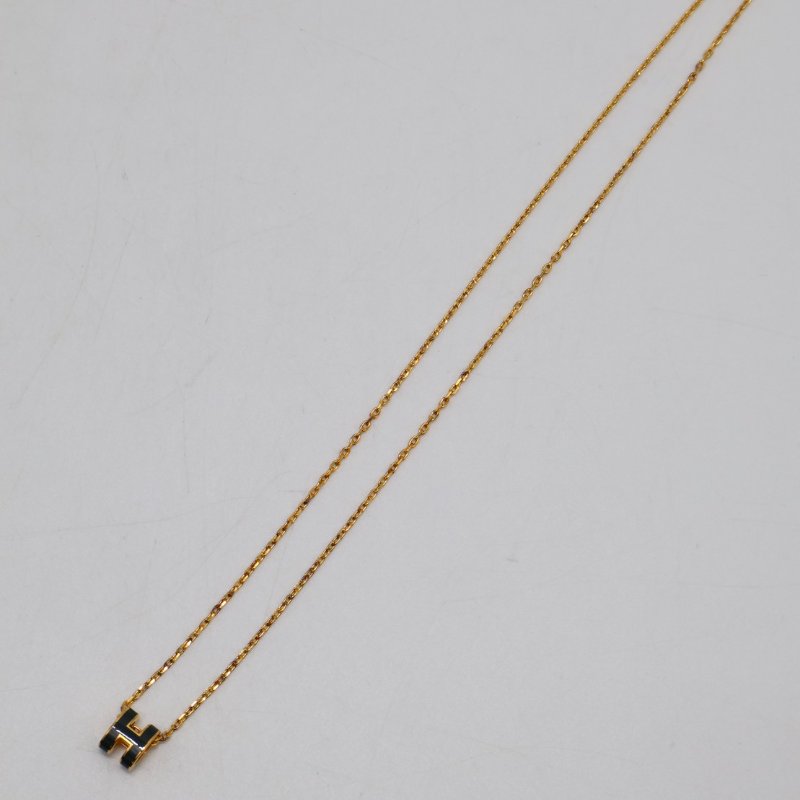HERMES Mini pop H項鍊 - 松柏綠金-1