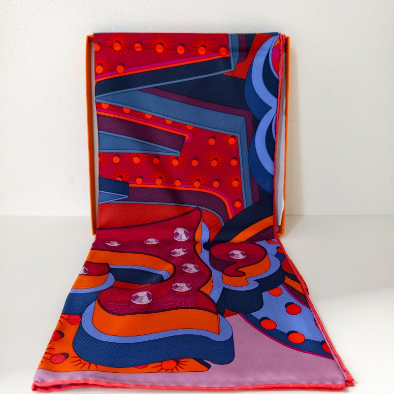 hermes 愛馬仕絲巾 90*90cm 閒置新-2