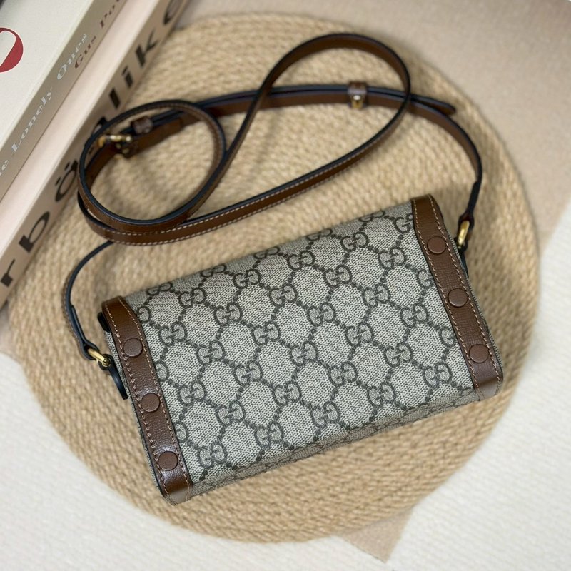 🏷Gucci 古馳．1955 Horsebit 馬銜釦橫式手機包/客人寄賣-1