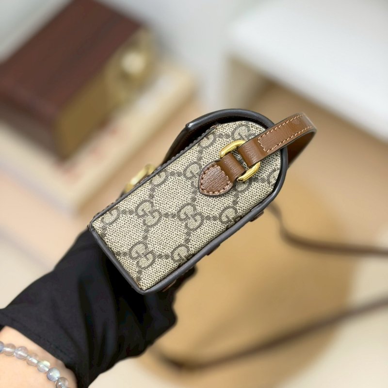 🏷Gucci 古馳．1955 Horsebit 馬銜釦橫式手機包/客人寄賣-2