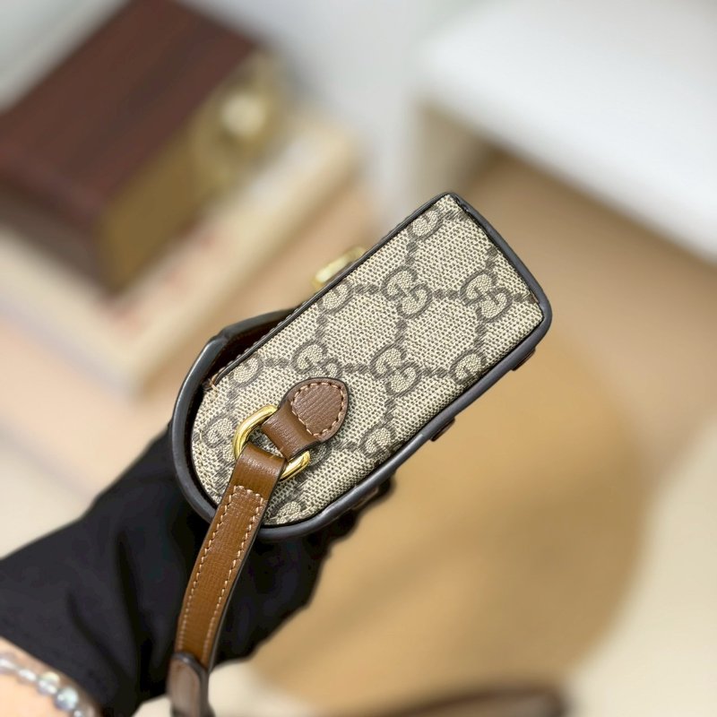 🏷Gucci 古馳．1955 Horsebit 馬銜釦橫式手機包/客人寄賣-3