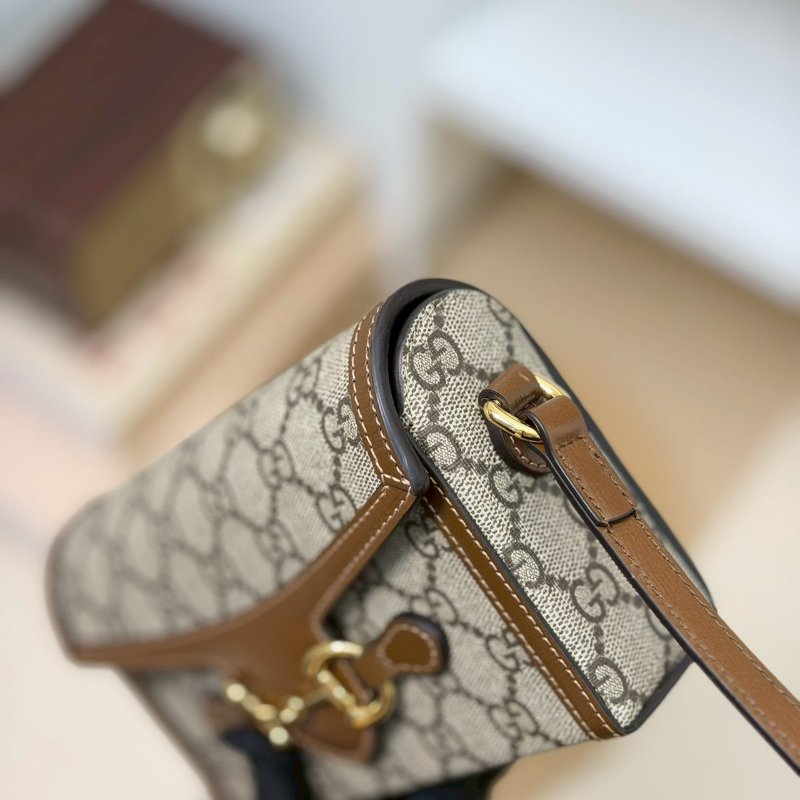 🏷Gucci 古馳．1955 Horsebit 馬銜釦橫式手機包/客人寄賣-9