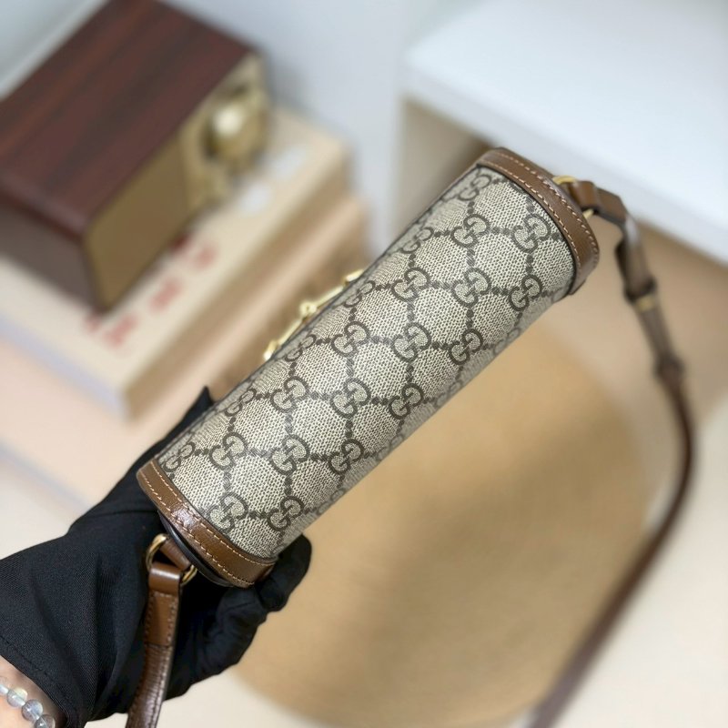 🏷Gucci 古馳．1955 Horsebit 馬銜釦橫式手機包/客人寄賣-13