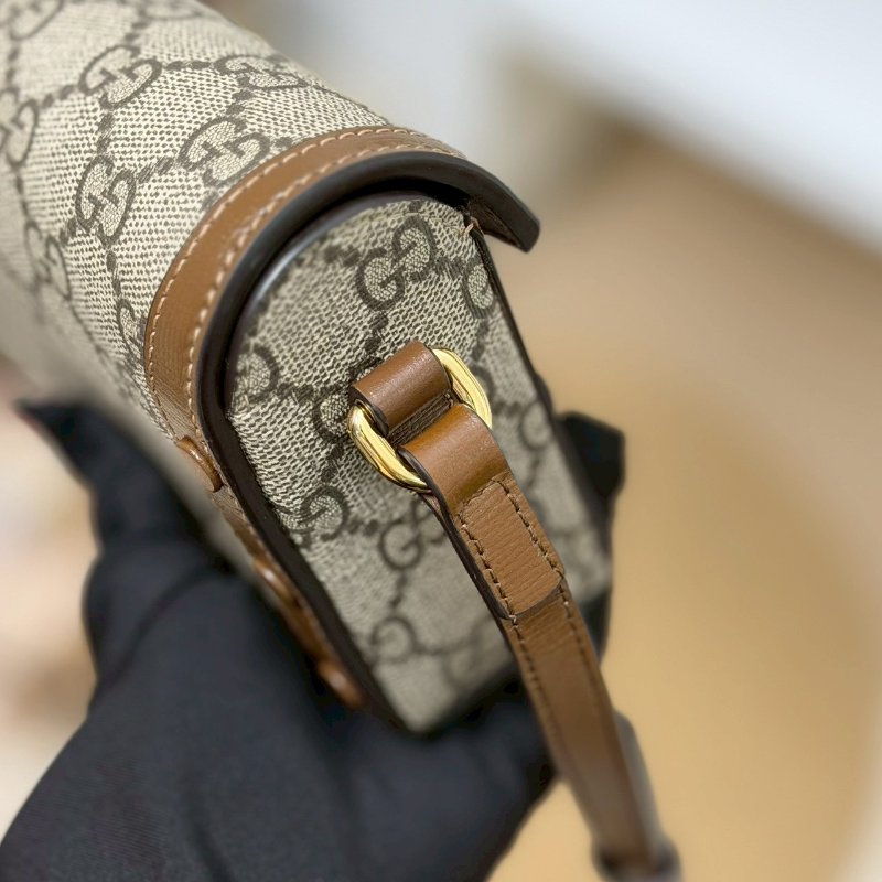 🏷Gucci 古馳．1955 Horsebit 馬銜釦橫式手機包/客人寄賣-15