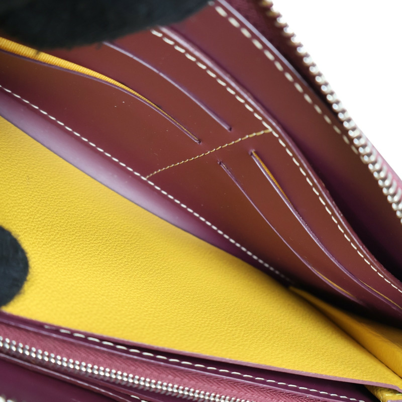 酒紅色 Goyardine帆布 Matignon GM 拉鍊長夾【GOYARD 高雅德 】 APMZIPGM33-5