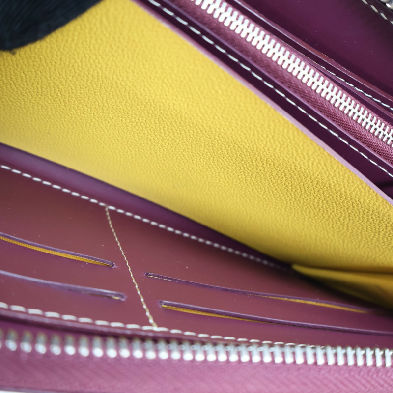 酒紅色 Goyardine帆布 Matignon GM 拉鍊長夾【GOYARD 高雅德 】 APMZIPGM33-6
