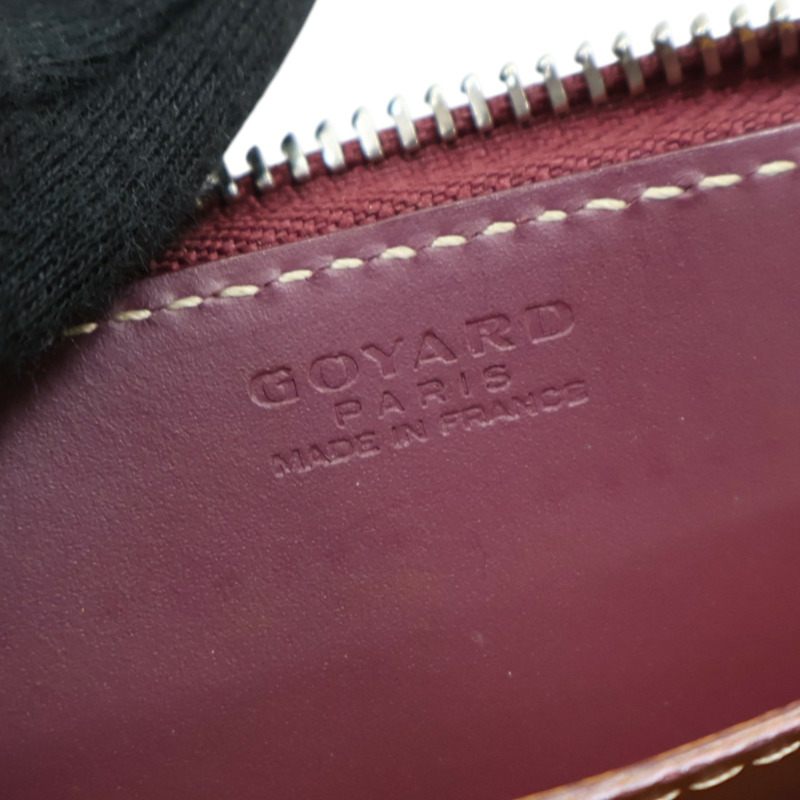 酒紅色 Goyardine帆布 Matignon GM 拉鍊長夾【GOYARD 高雅德 】 APMZIPGM33-8