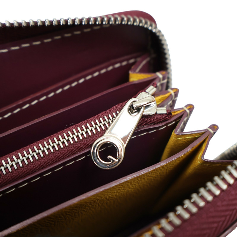 酒紅色 Goyardine帆布 Matignon GM 拉鍊長夾【GOYARD 高雅德 】 APMZIPGM33-11