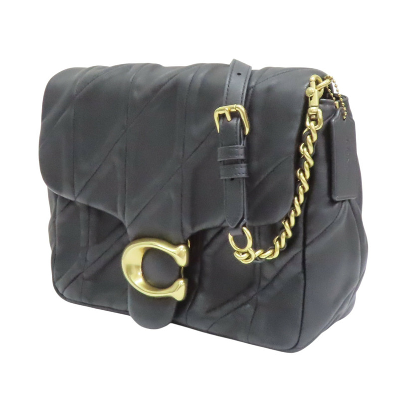 黑色 羊皮  Times Square Tabby 肩背包 金和【COACH 寇馳】 CW630-2