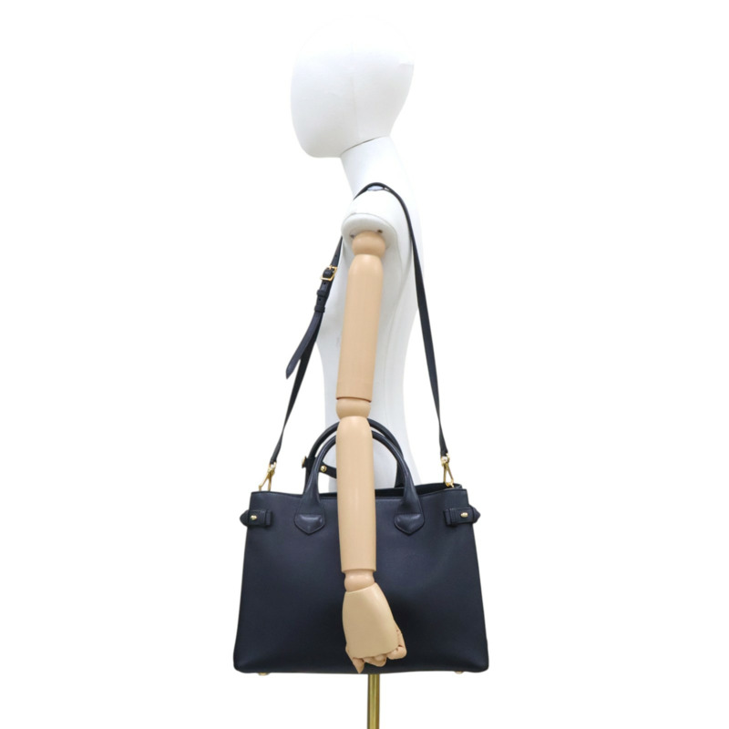 黑色 牛皮 The banner 兩用包【BURBERRY 巴寶莉】 4023693-13