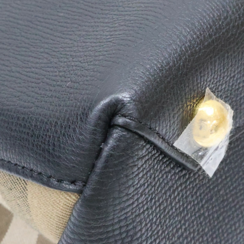 黑色 牛皮 The banner 兩用包【BURBERRY 巴寶莉】 4023693-14