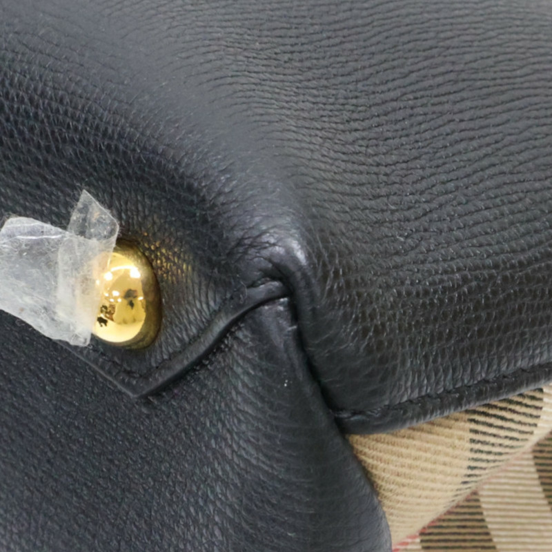 黑色 牛皮 The banner 兩用包【BURBERRY 巴寶莉】 4023693-15