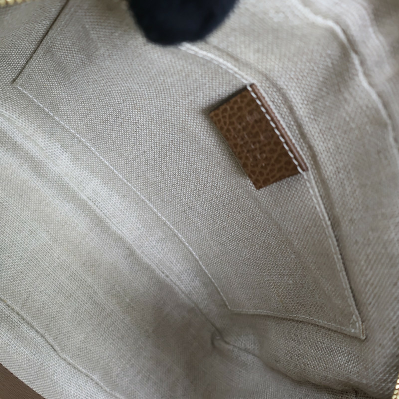 棕色 GG 帆布 牛皮 肩背包 449413【GUCCI 古馳】 449413-5