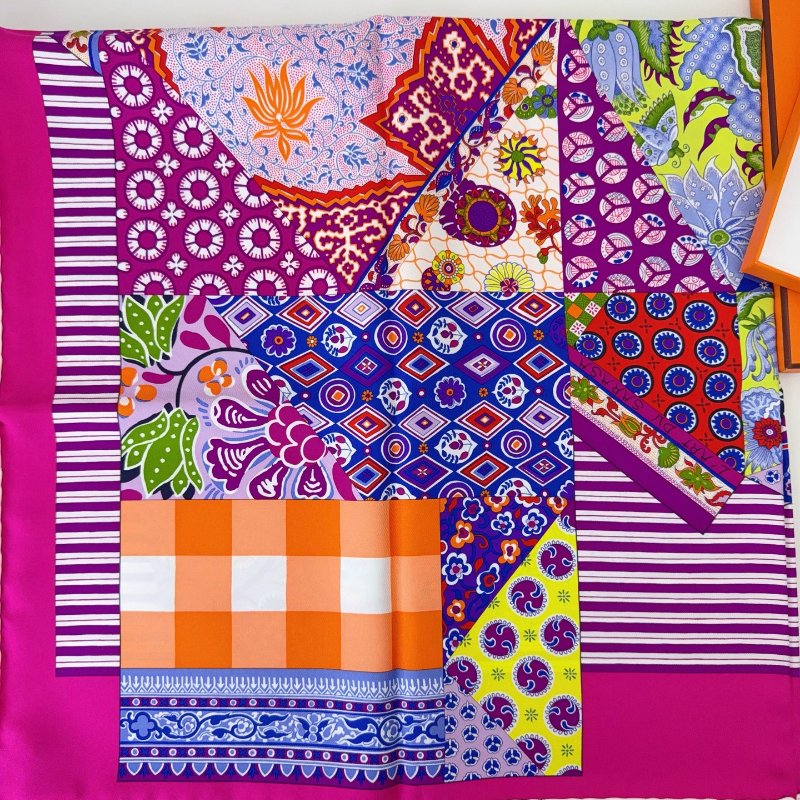 Hermes愛馬仕絲巾 閒置新 90*90cm-2