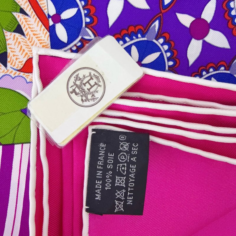 Hermes愛馬仕絲巾 閒置新 90*90cm-7