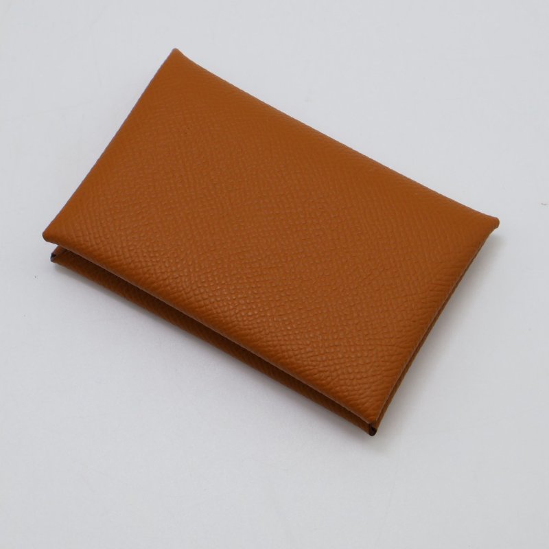 HERMES Calvi 卡包 - 金棕 B-2