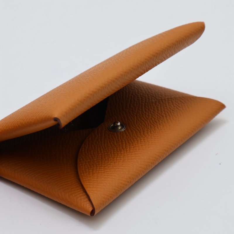 HERMES Calvi 卡包 - 金棕 B-4